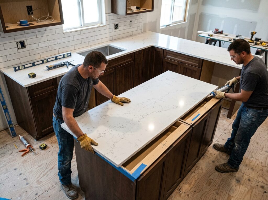 Countertop installation kitchen … 202605180553